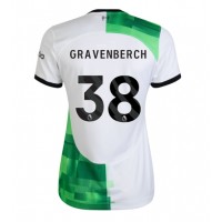 Liverpool Ryan Gravenberch #38 Vieraspaita Naiset 2023-24 Lyhythihainen
